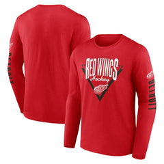 Detroit Red Wings Fanatics Headline Long Sleeve T-Shirt Red