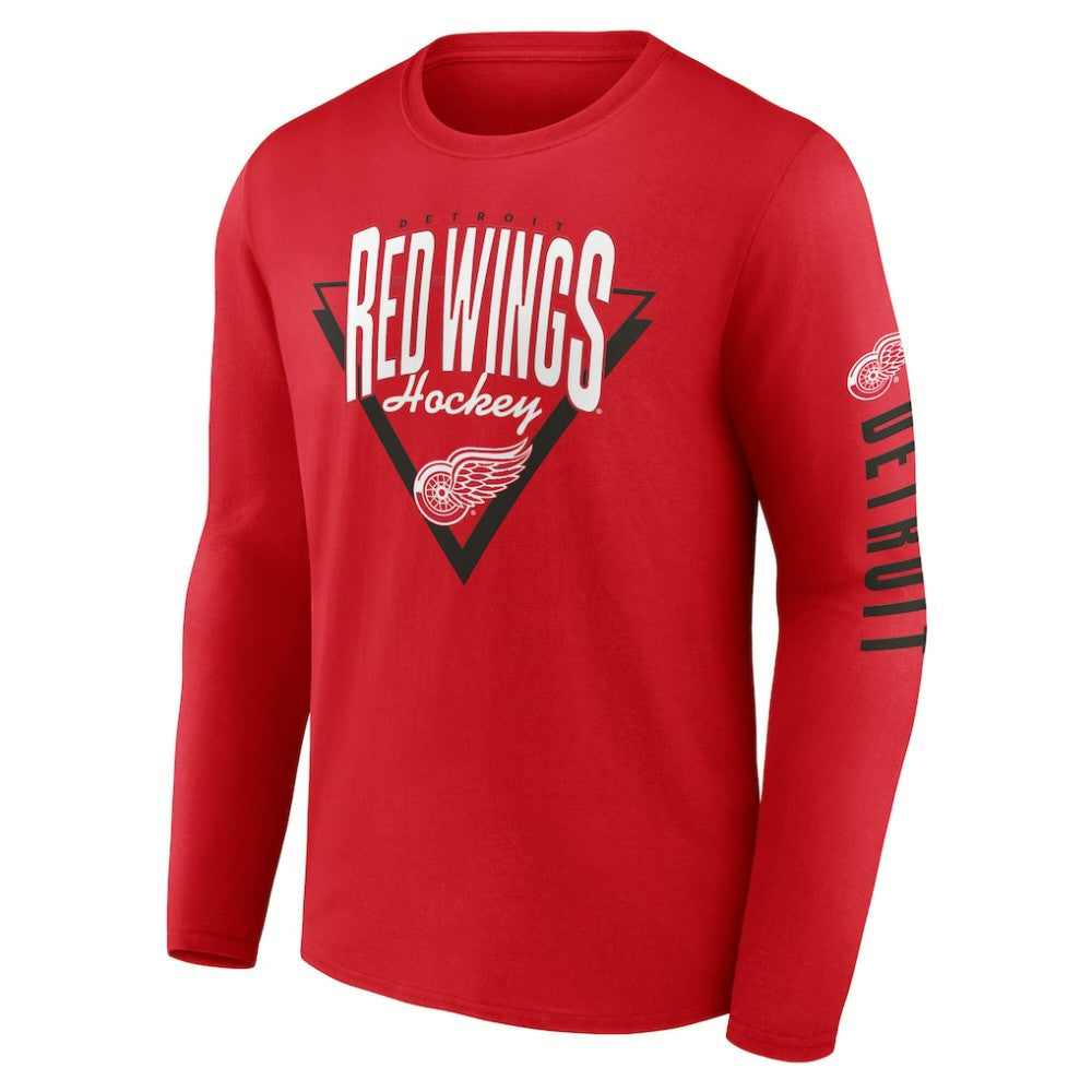 Detroit Red Wings Fanatics Headline Long Sleeve T-Shirt Red
