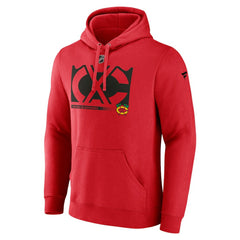 Chicago Blackhawks Fanatics Fleece Pullover Hoodie Red