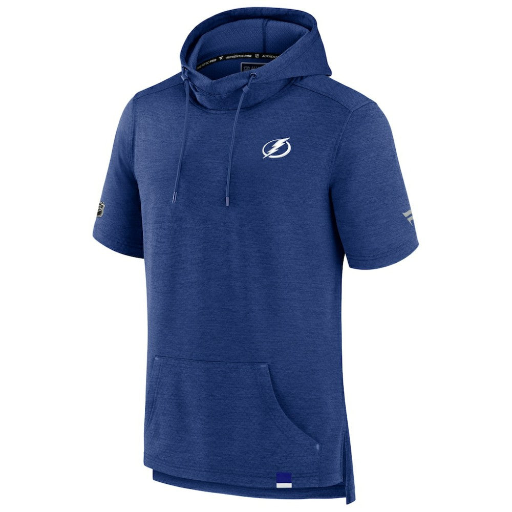 Tampa Bay Lightning Fanatics Authentic Pro Pullover Hoodie Heather Blue