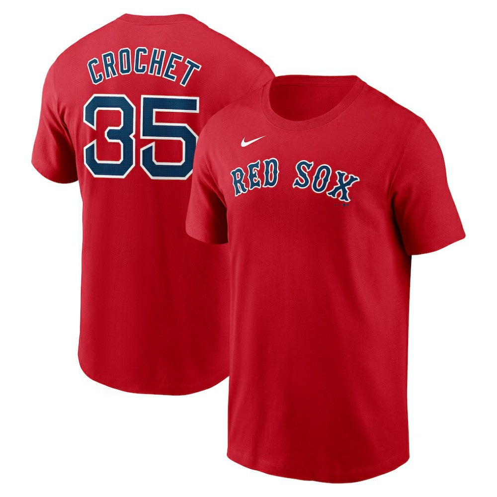 Garrett Crochet Boston Red Sox Fuse Name & Number T-Shirt Red | Nike