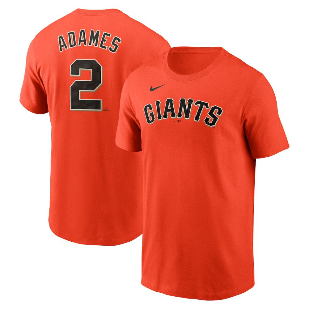 Willy Adames San Francisco Giants Fuse Name & Number T-Shirt Orange | Nike