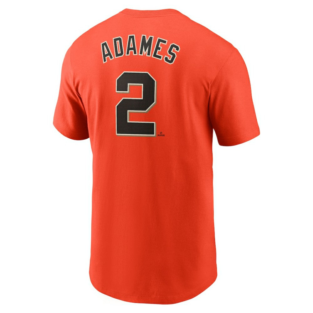 Willy Adames San Francisco Giants Fuse Name & Number T-Shirt Orange | Nike