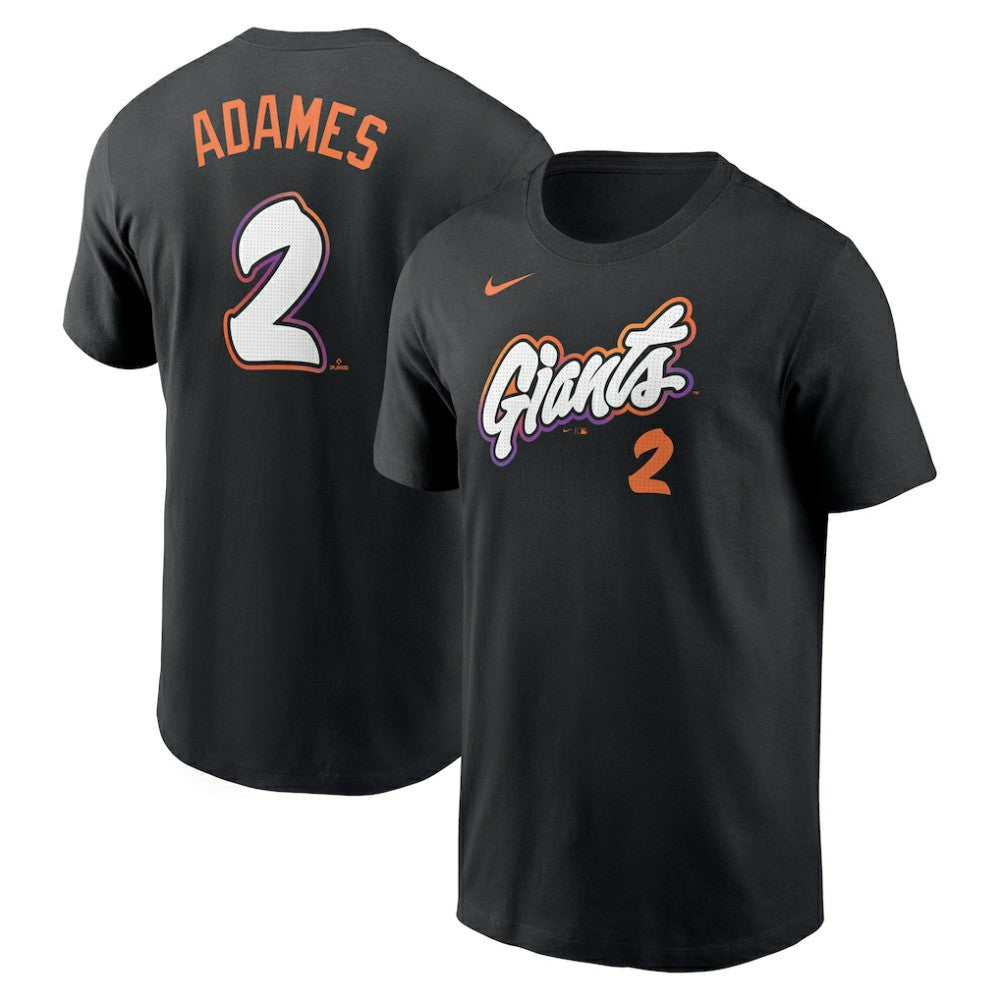 Willy Adames San Francisco Giants 2025 City Connect Fuse Name & Number T-Shirt Black | Nike