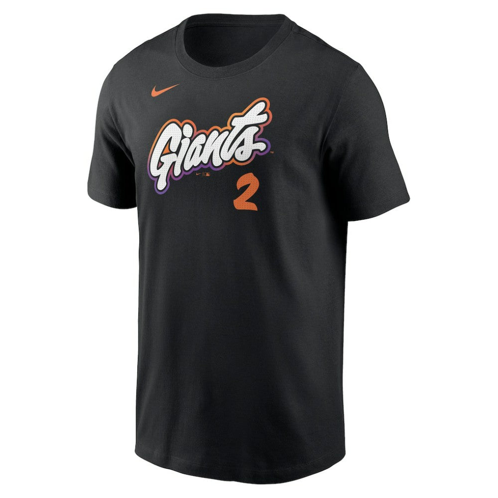 Willy Adames San Francisco Giants 2025 City Connect Fuse Name & Number T-Shirt Black | Nike