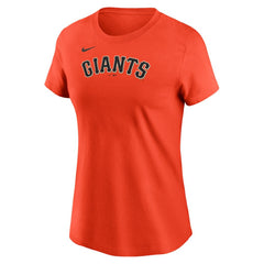Willy Adames San Francisco Giants Women's Cooperstown Collection Fuse Name & Number T-Shirt Orange | Nike