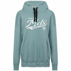 New York Mets Levelwear Women's Waterfall Glide Pullover Hoodie Blue