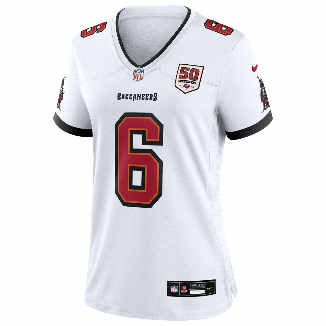 Baker Mayfield Tampa Bay Buccaneers Women's 50th Season White Game Jersey - White