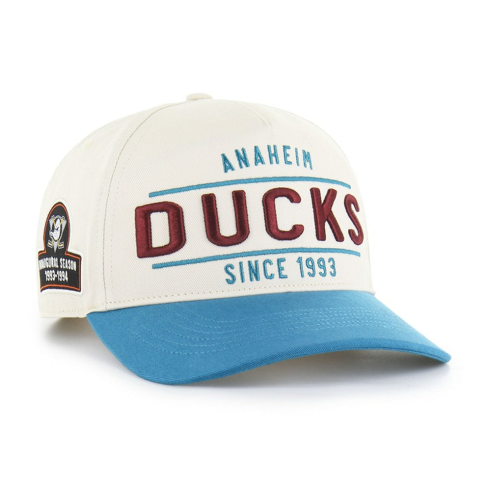 Anaheim Ducks '47 Expansion Debut Two-Tone Hitch Adjustable Hat Cream/Teal