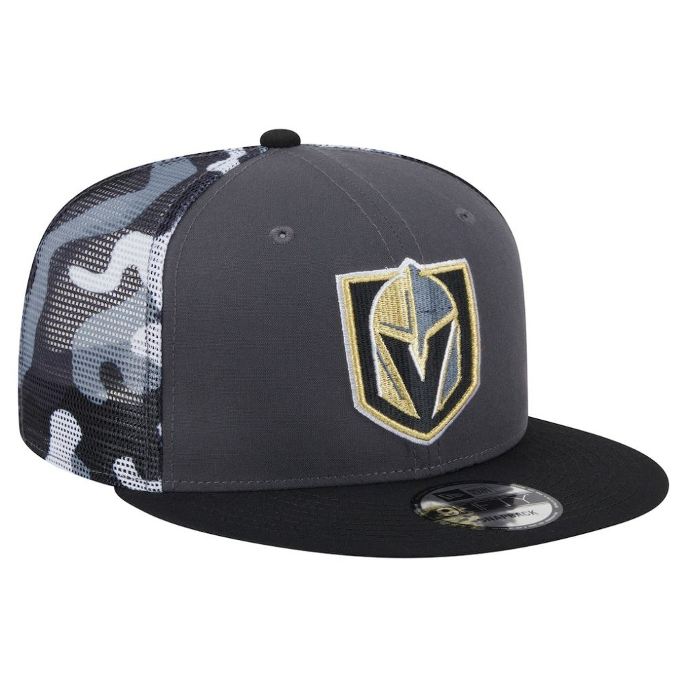 Vegas Golden Knights New Era Camo Meshback 9FIFTY Snapback Hat Gray/Black