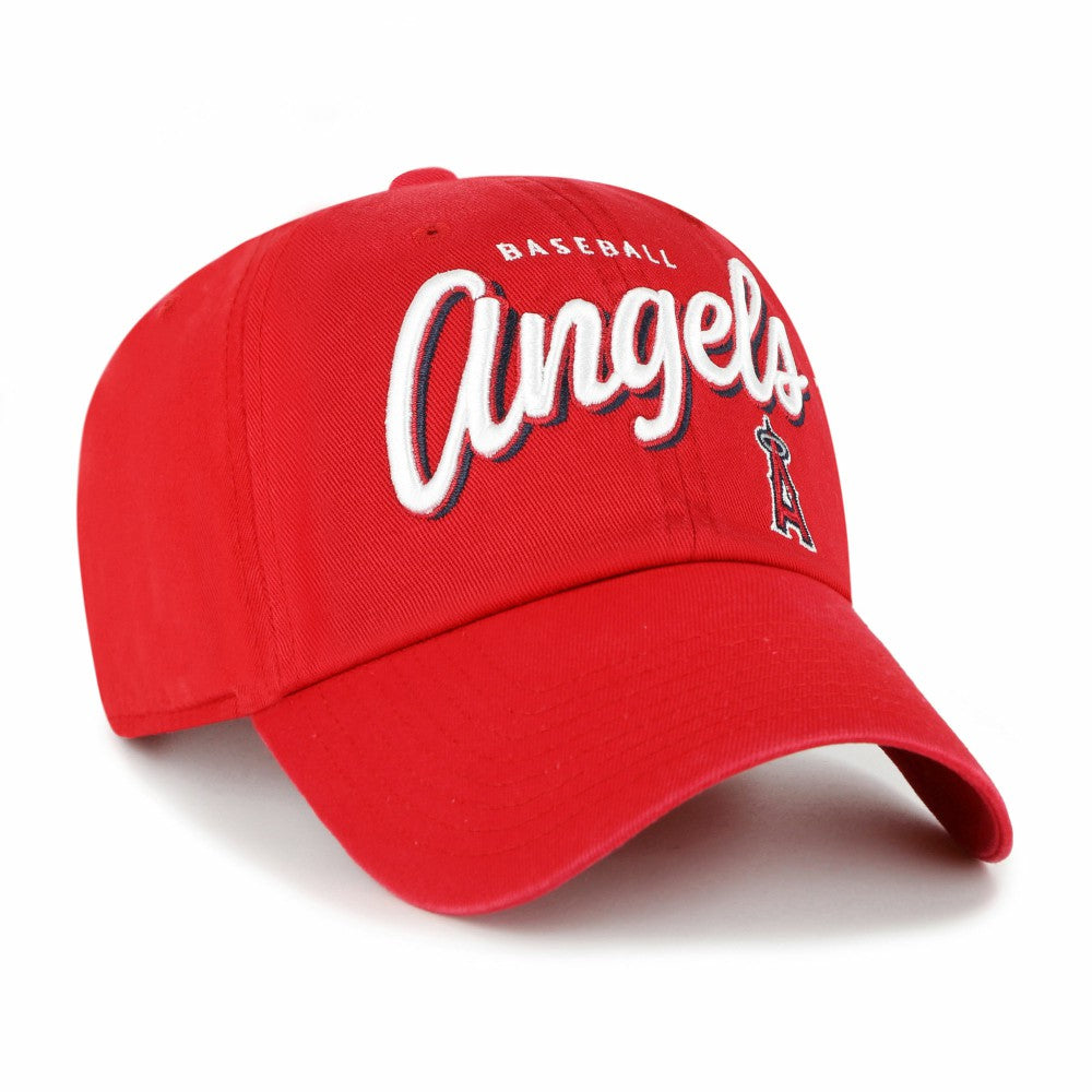 Los Angeles Angels Women's Ariana Clean Up Adjustable Hat Red | 47 brand
