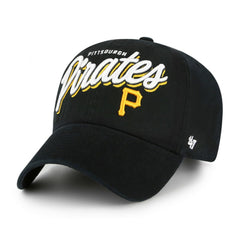 Pittsburgh Pirates Women's Ariana Clean Up Adjustable Hat Black | 47 brand