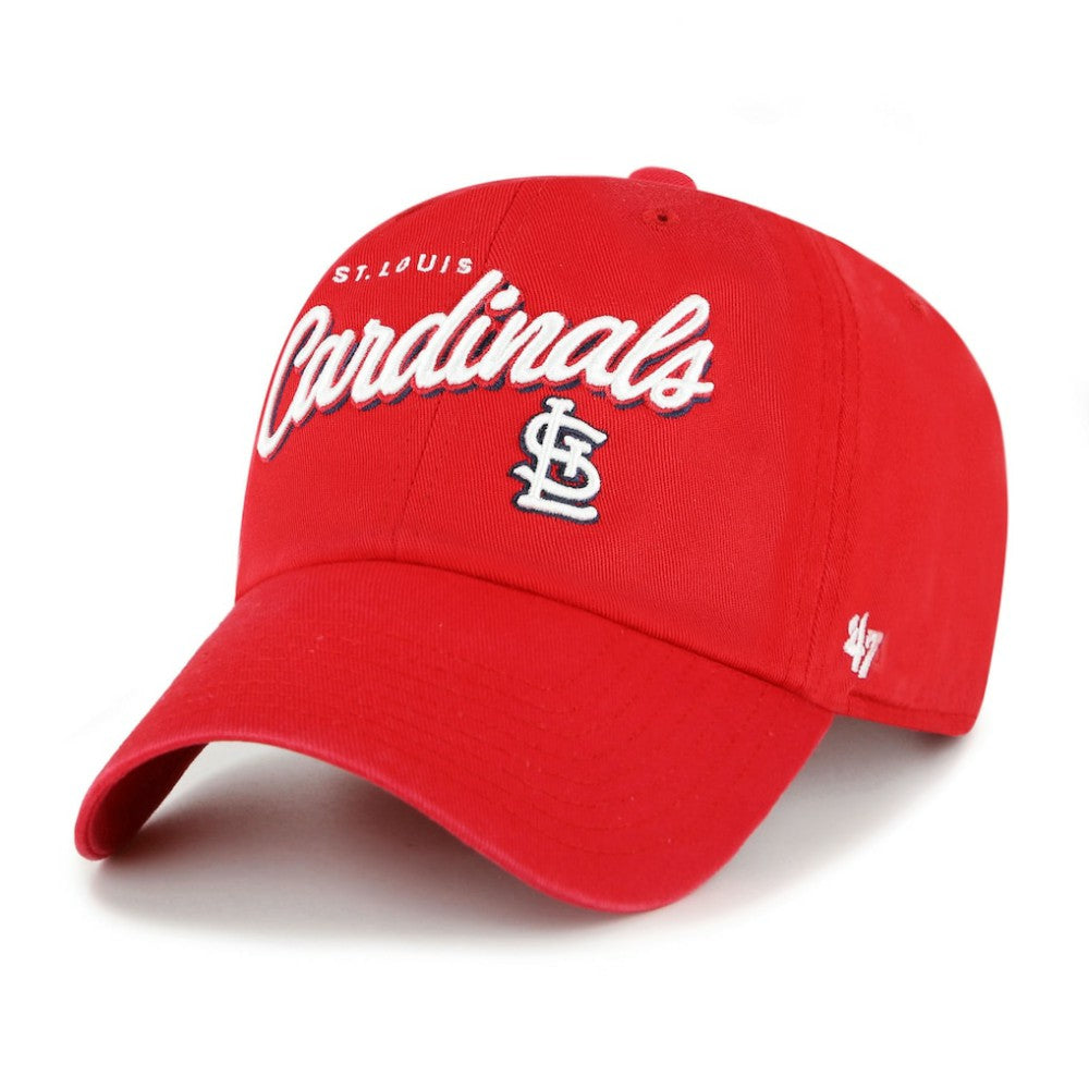 St. Louis Cardinals Women's Ariana Clean Up Adjustable Hat Red | 47 brand