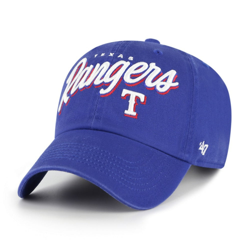 Texas Rangers Women's Ariana Clean Up Adjustable Hat Royal | 47 brand