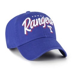 Texas Rangers Women's Ariana Clean Up Adjustable Hat Royal | 47 brand