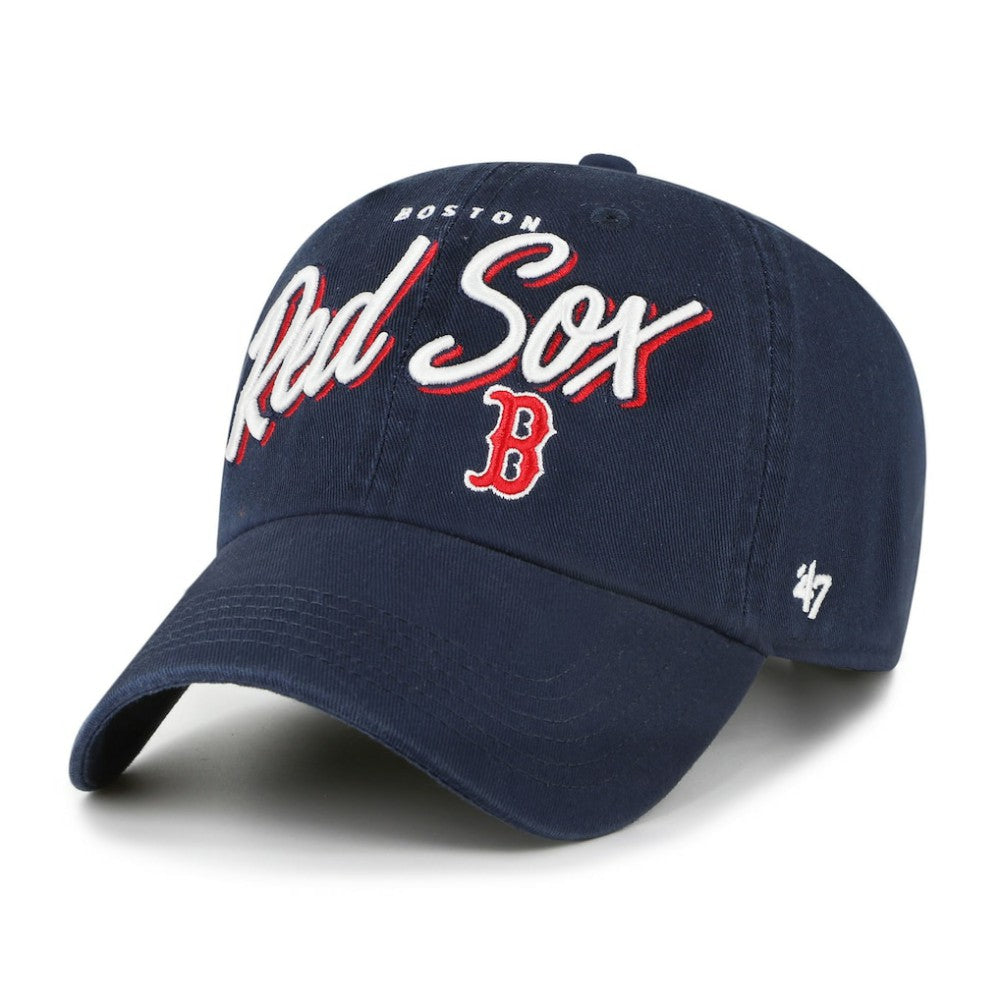 Boston Red Sox Women's Ariana Clean Up Adjustable Hat Navy | 47 brand