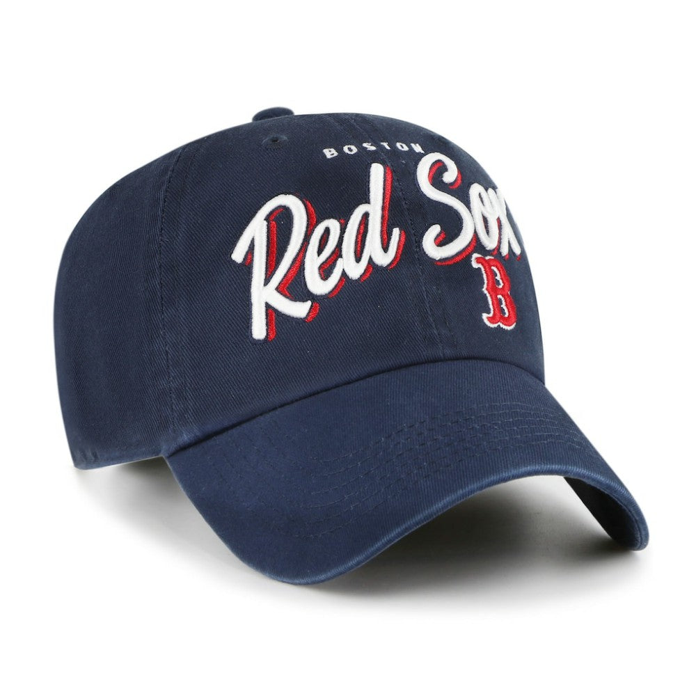 Boston Red Sox Women's Ariana Clean Up Adjustable Hat Navy | 47 brand