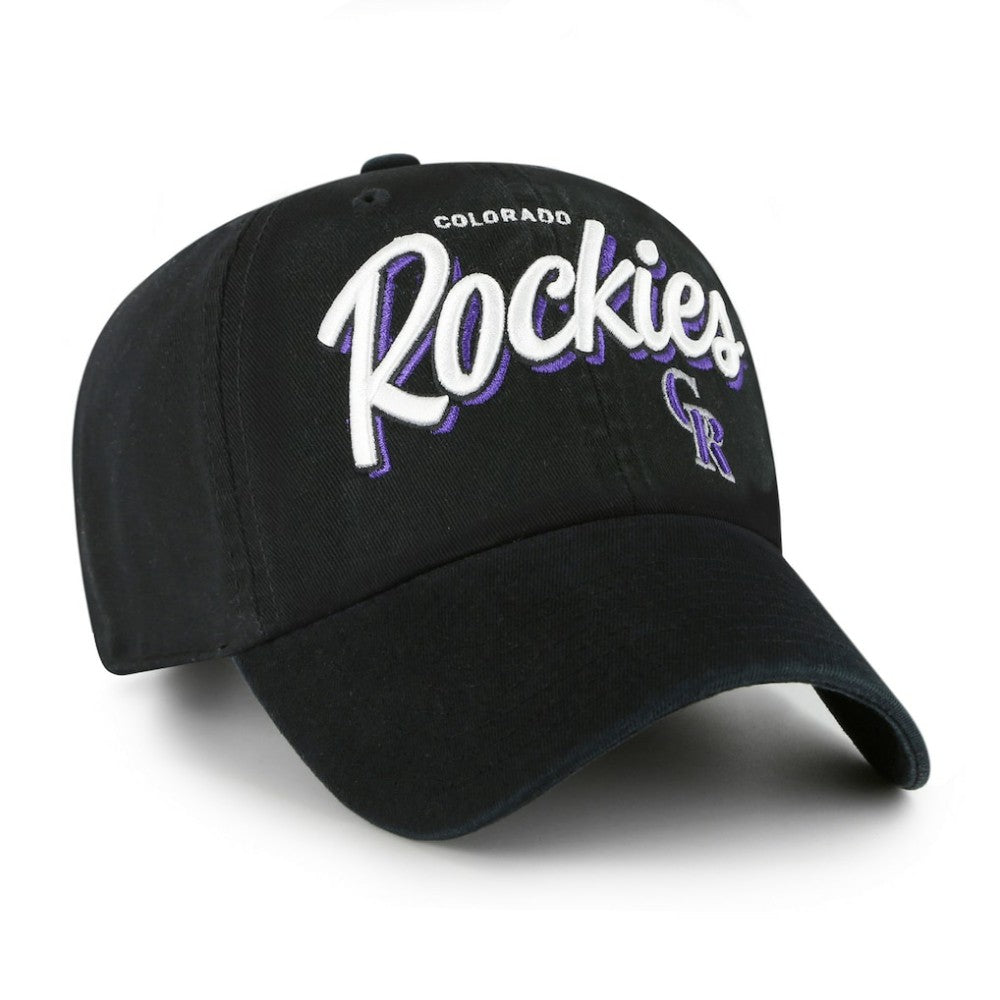 Colorado Rockies Women's Ariana Clean Up Adjustable Hat Black | 47 brand