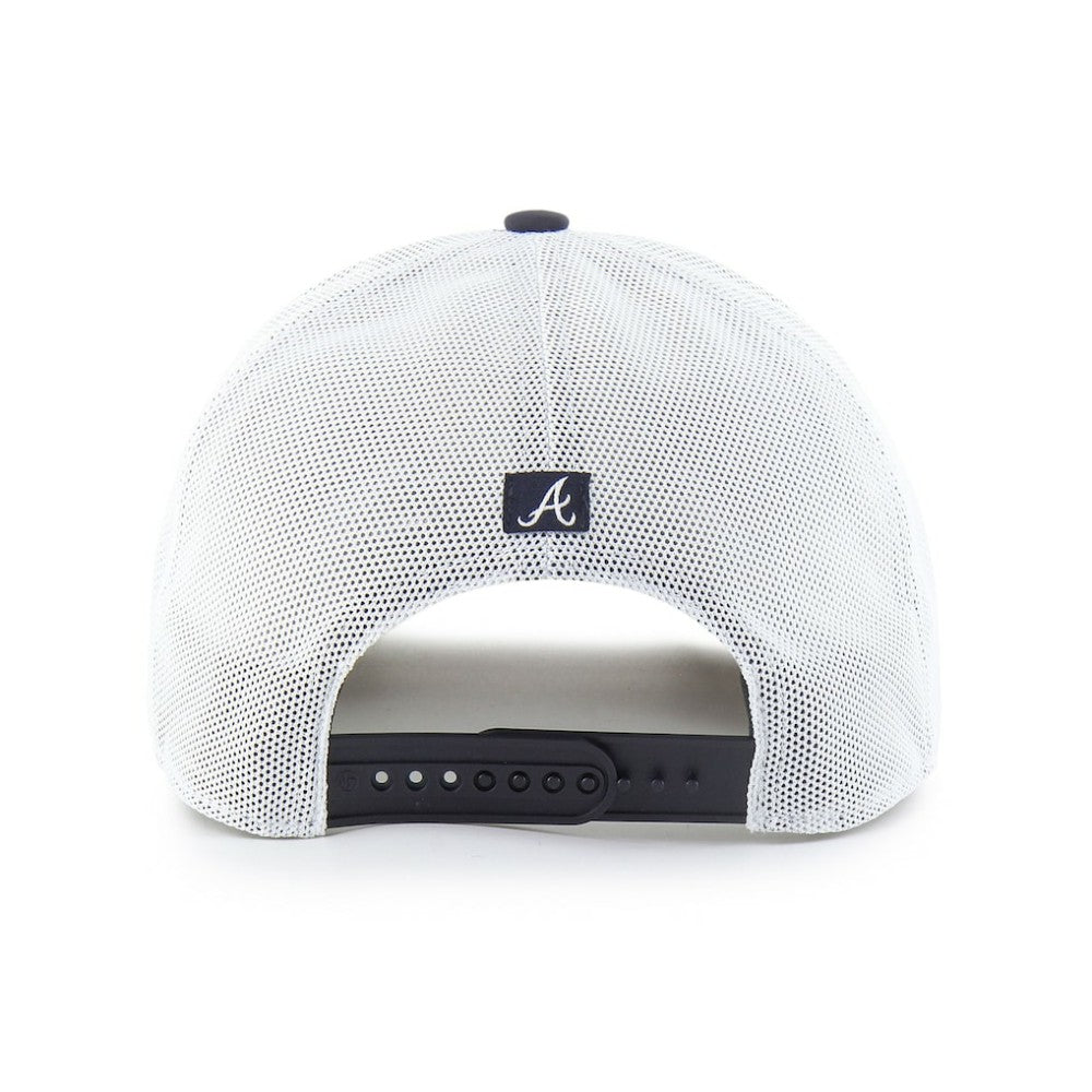 Atlanta Braves Fairway Trucker Adjustable Hat Navy/White | 47 brand