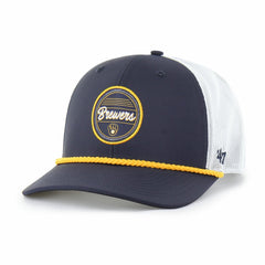 Milwaukee Brewers Fairway Trucker Adjustable Hat Navy/White | 47 brand