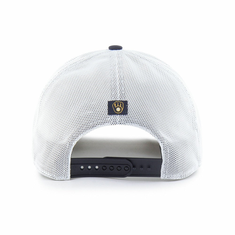 Milwaukee Brewers Fairway Trucker Adjustable Hat Navy/White | 47 brand