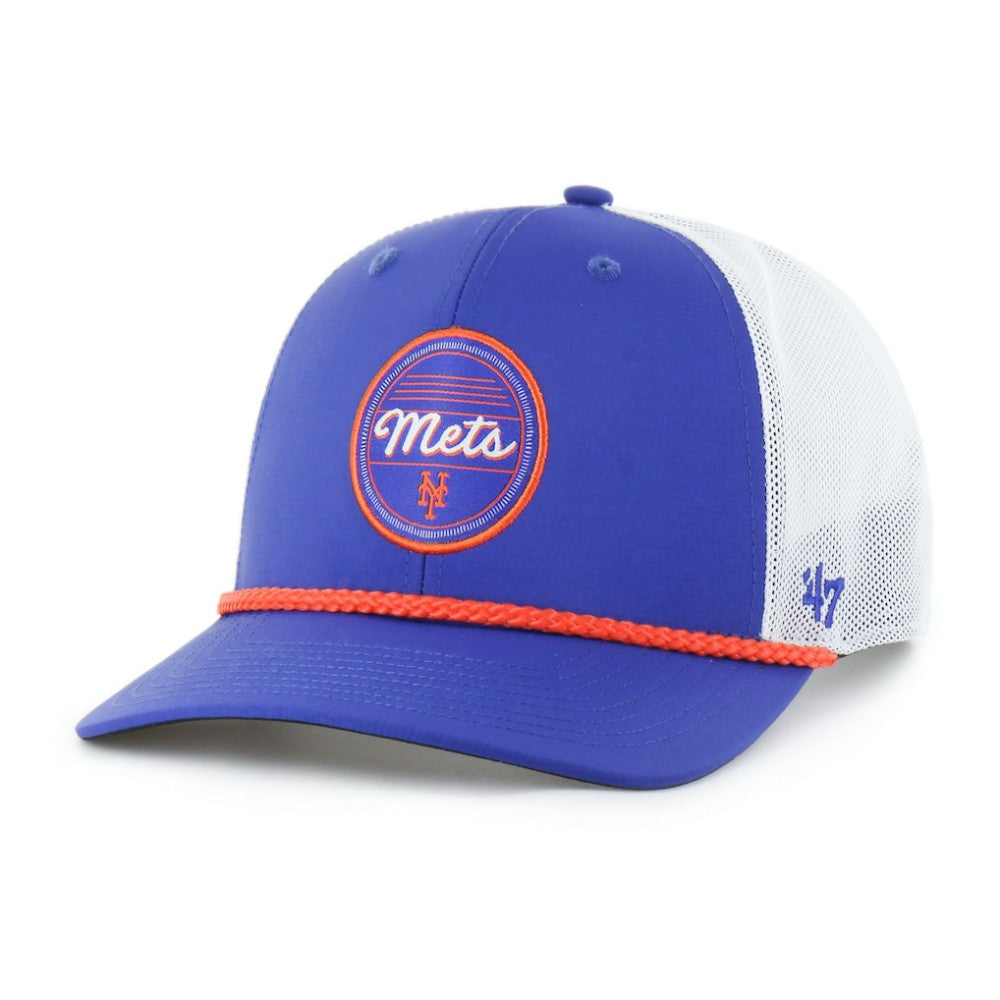 New York Mets Fairway Trucker Adjustable Hat Royal/White | 47 brand