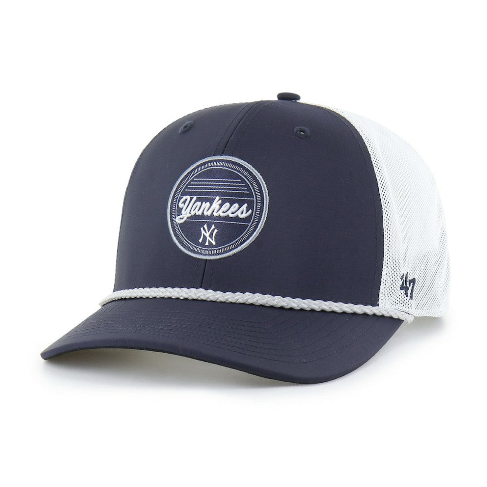 New York Yankees Fairway Trucker Adjustable Hat Navy/White | 47 brand