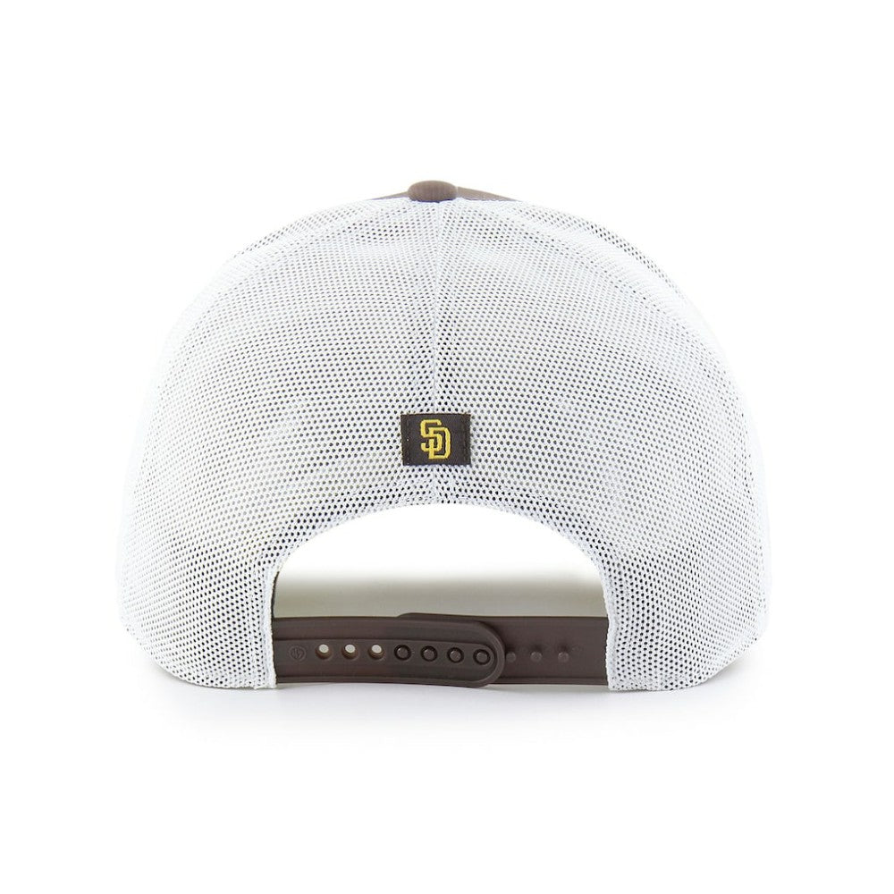 San Diego Padres Fairway Trucker Adjustable Hat Brown/White | 47 brand