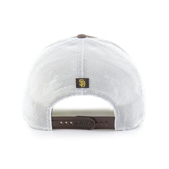 San Diego Padres Fairway Trucker Adjustable Hat Brown/White | 47 brand