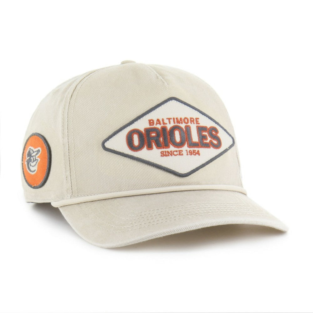 Baltimore Orioles Cairn Hitch Adjustable Hat Khaki | 47 brand