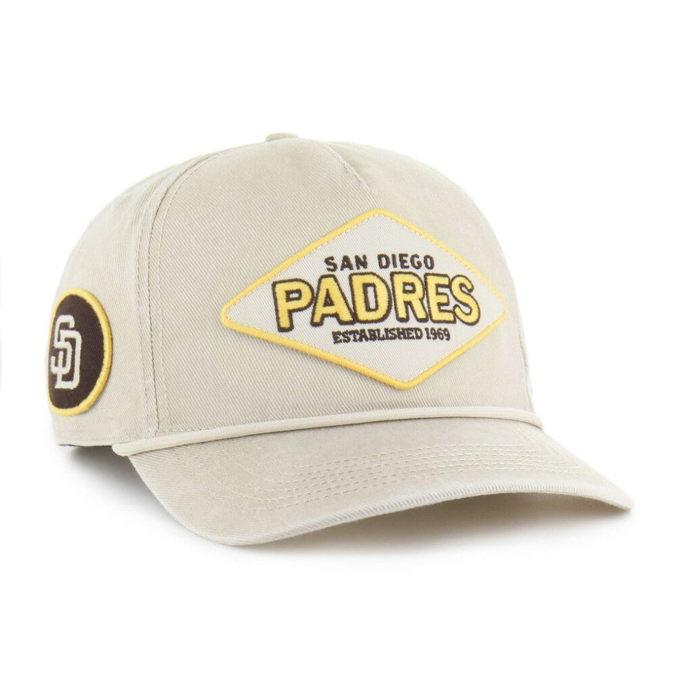 San Diego Padres Cairn Hitch Adjustable Hat Khaki | 47 brand