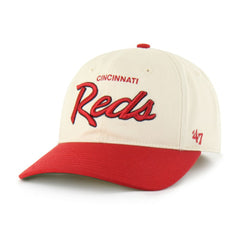 Cincinnati Reds Crosstown Franchise Fitted Hat Natural | 47 brand
