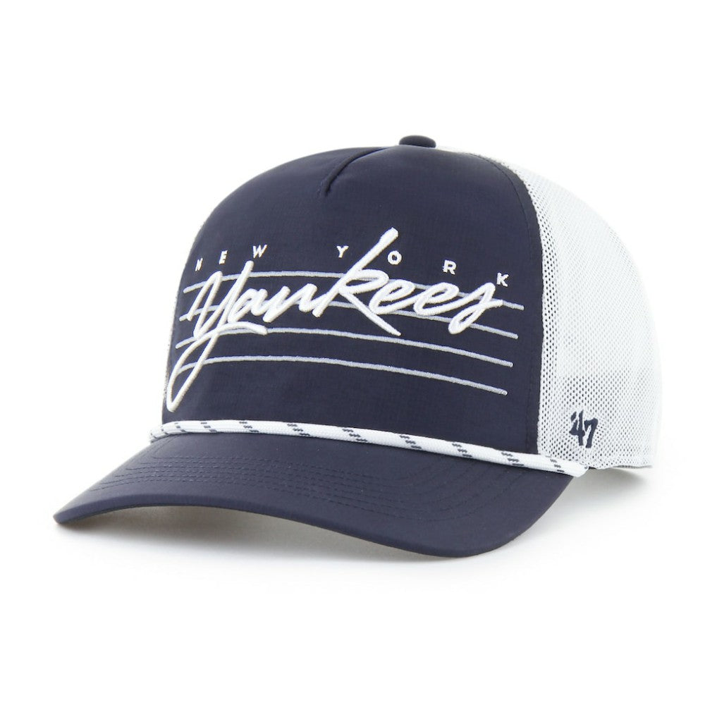 New York Yankees Brrr Downburst Mesh Hitch Adjustable Hat Navy | 47 brand