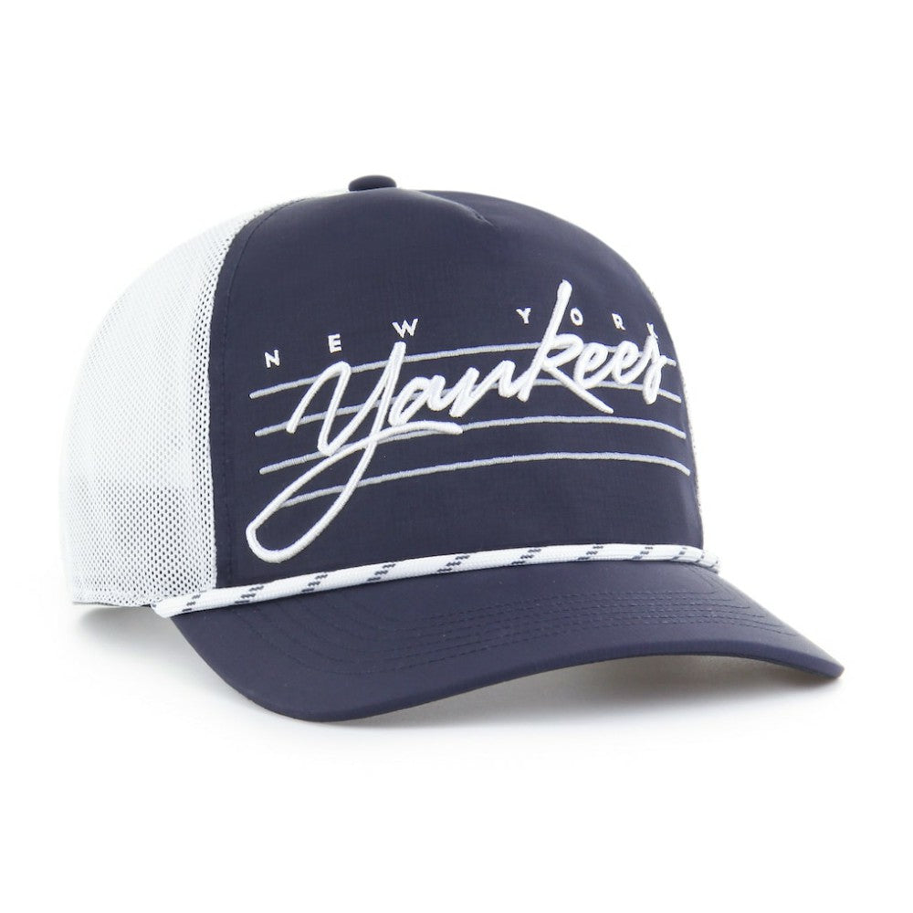 New York Yankees Brrr Downburst Mesh Hitch Adjustable Hat Navy | 47 brand