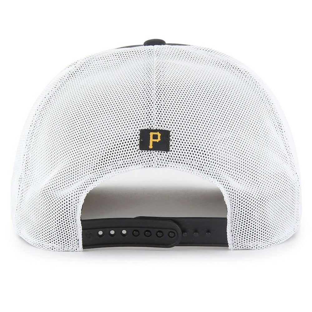 Pittsburgh Pirates Brrr Downburst Mesh Hitch Adjustable Hat Black | 47 brand