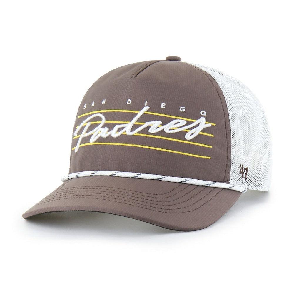 San Diego Padres Brrr Downburst Mesh Hitch Adjustable Hat Brown | 47 brand