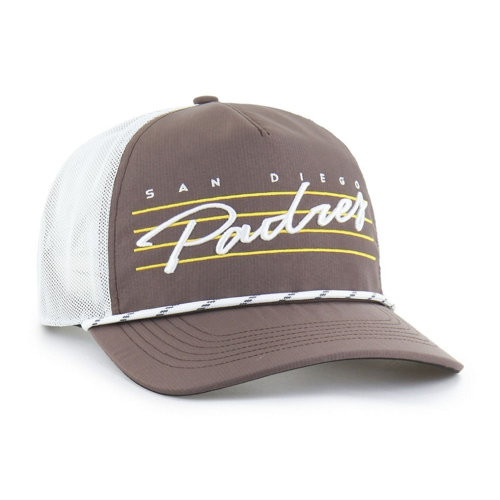 San Diego Padres Brrr Downburst Mesh Hitch Adjustable Hat Brown | 47 brand