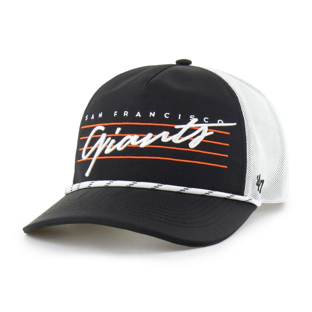 San Francisco Giants Brrr Downburst Mesh Hitch Adjustable Hat Black | 47 brand