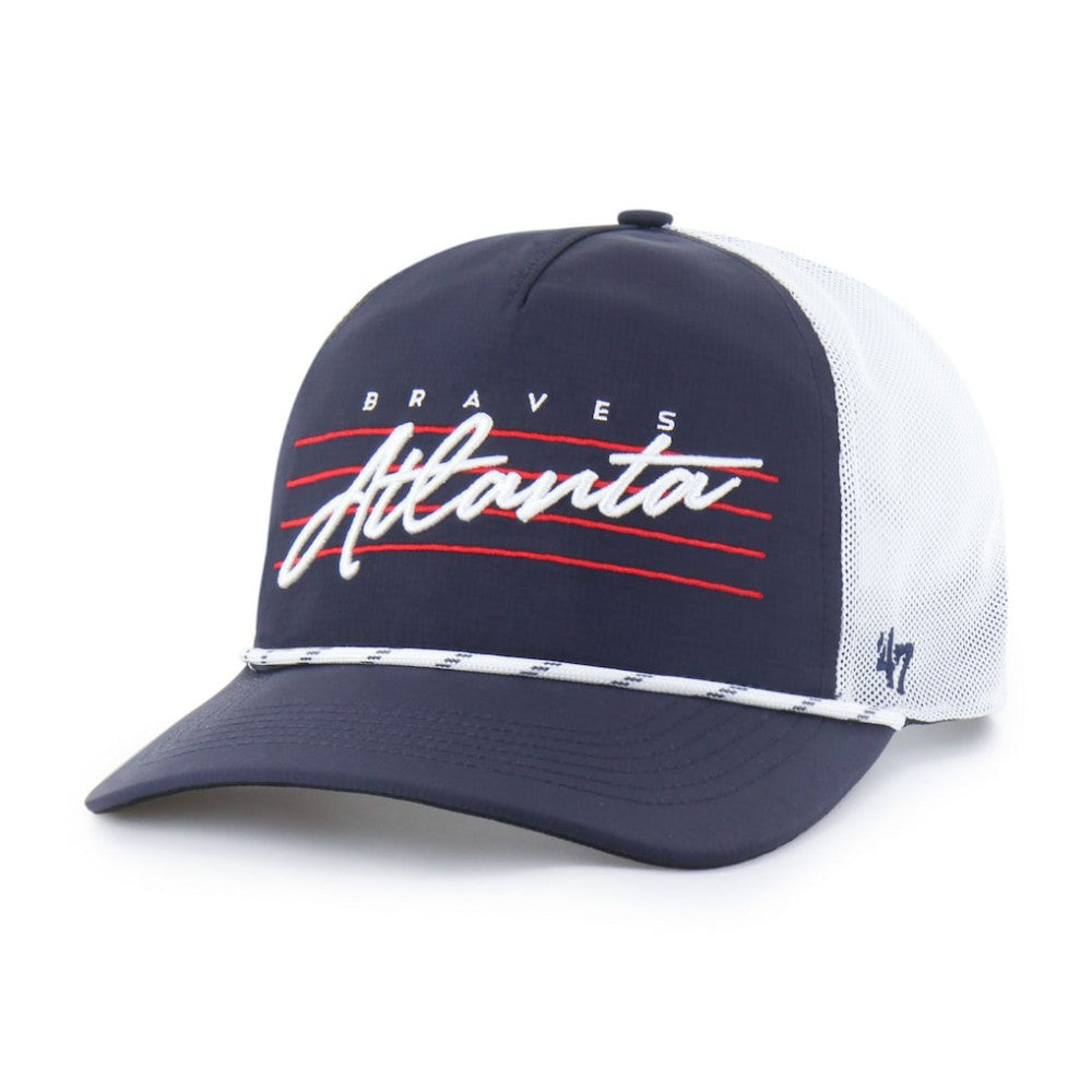 Atlanta Braves Brrr Downburst Mesh Hitch Adjustable Hat Navy | 47 brand
