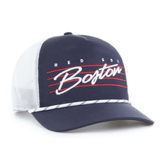 Boston Red Sox Brrr Downburst Mesh Hitch Adjustable Hat Navy | 47 brand