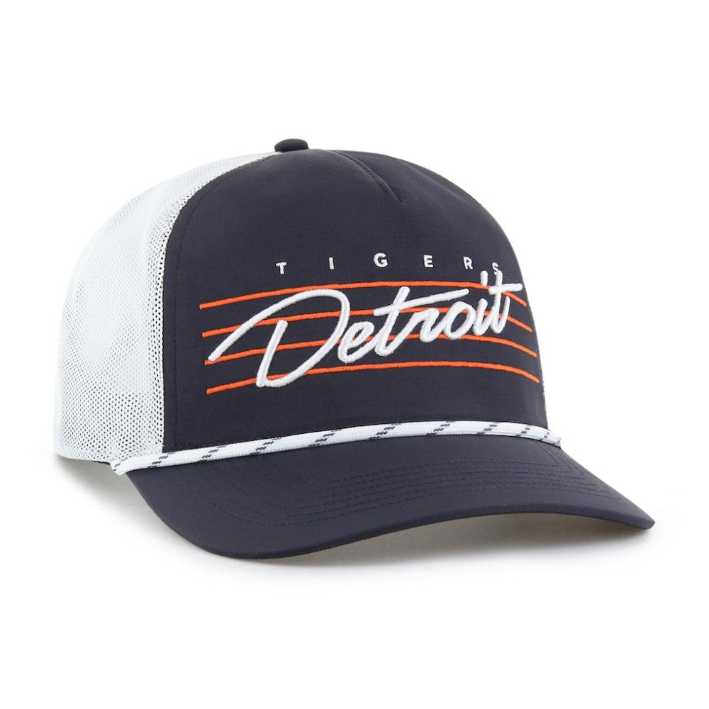 Detroit Tigers Brrr Downburst Mesh Hitch Adjustable Hat Navy | 47 brand