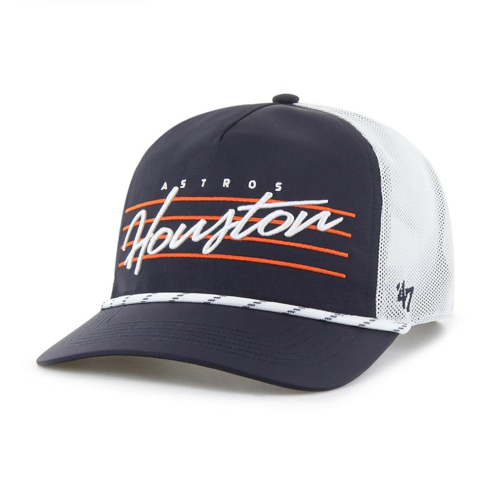 Houston Astros Brrr Downburst Mesh Hitch Adjustable Hat Navy | 47 brand