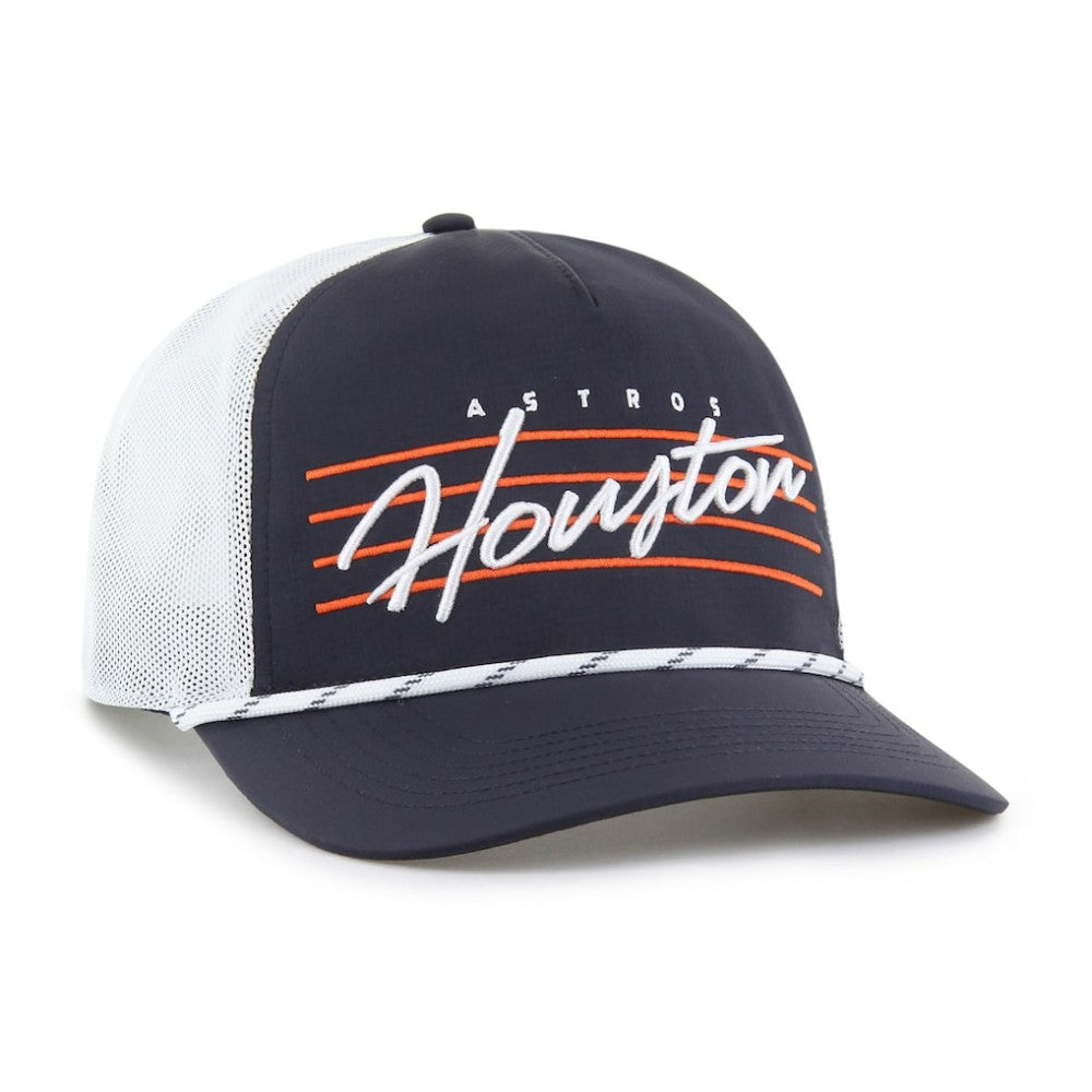 Houston Astros Brrr Downburst Mesh Hitch Adjustable Hat Navy | 47 brand
