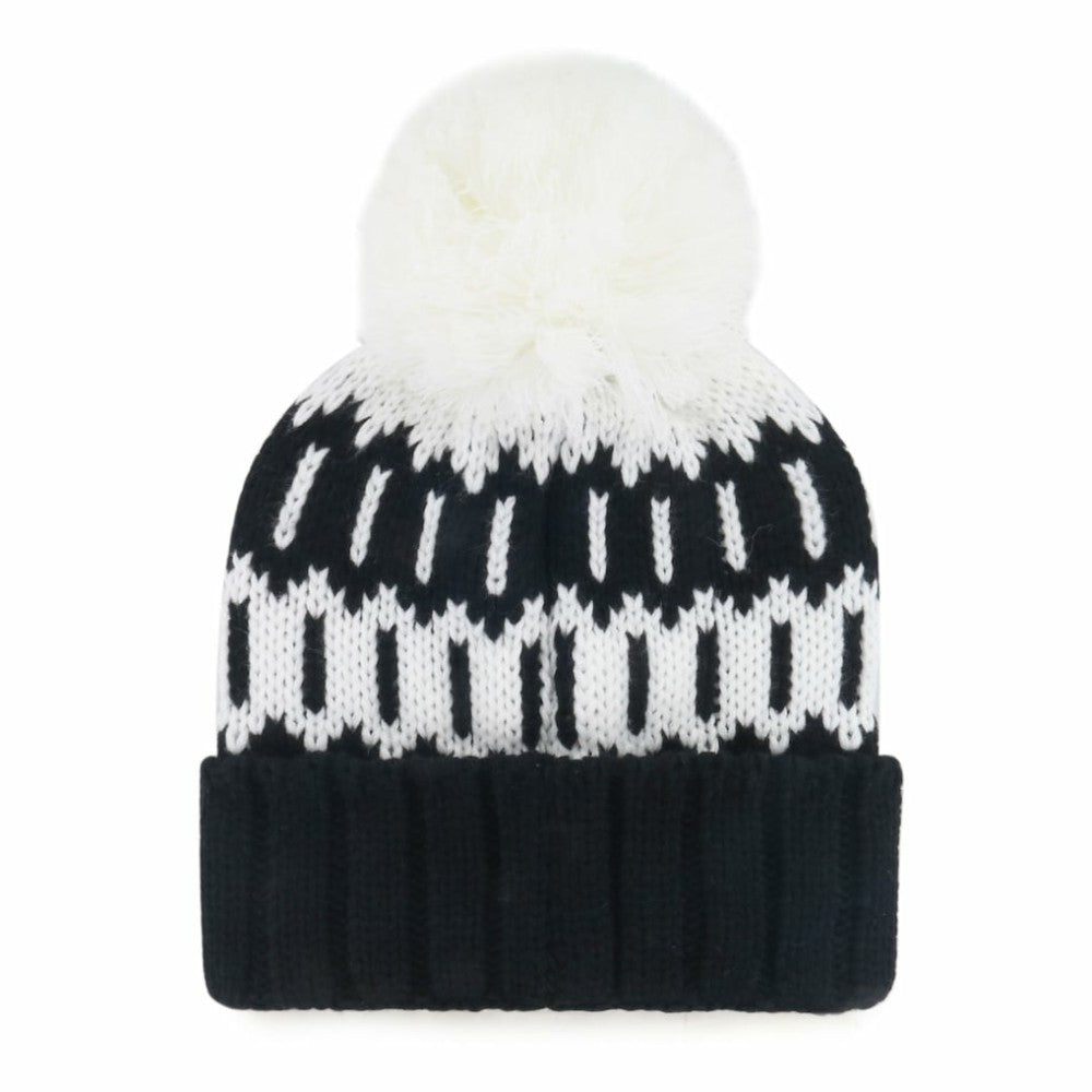 Chicago White Sox Women's Felicity Cuffed Knit Hat with Pom Black | 47 brand