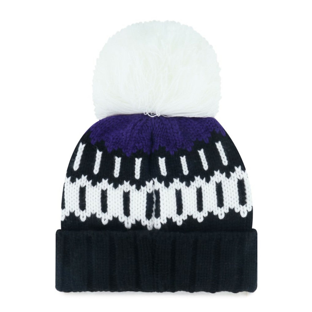 Colorado Rockies Women's Felicity Cuffed Knit Hat with Pom Black | 47 brand