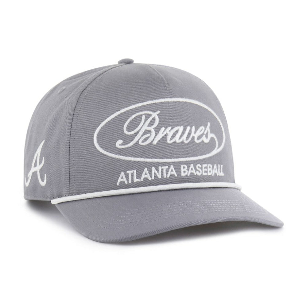 Atlanta Braves Foundational Hitch Adjustable Hat Gray | 47 brand