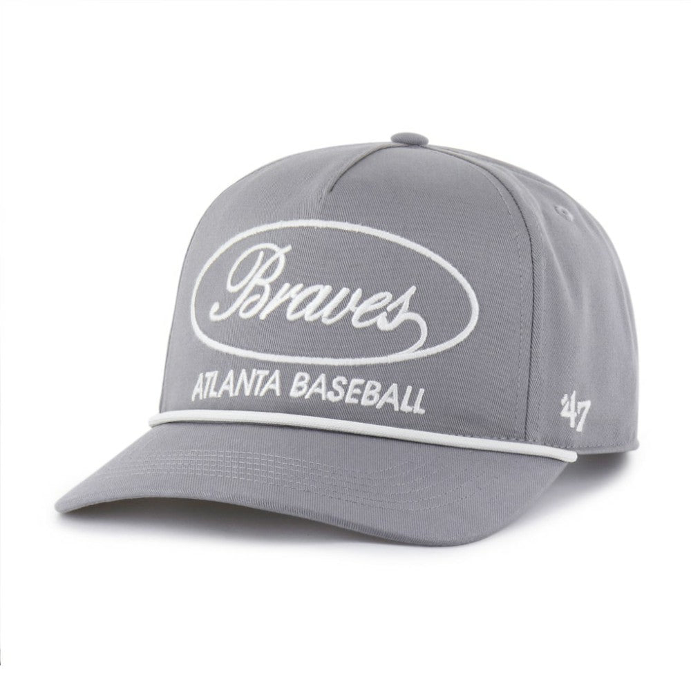 Atlanta Braves Foundational Hitch Adjustable Hat Gray | 47 brand