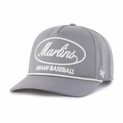 Miami Marlins Foundational Hitch Adjustable Hat Gray | 47 brand