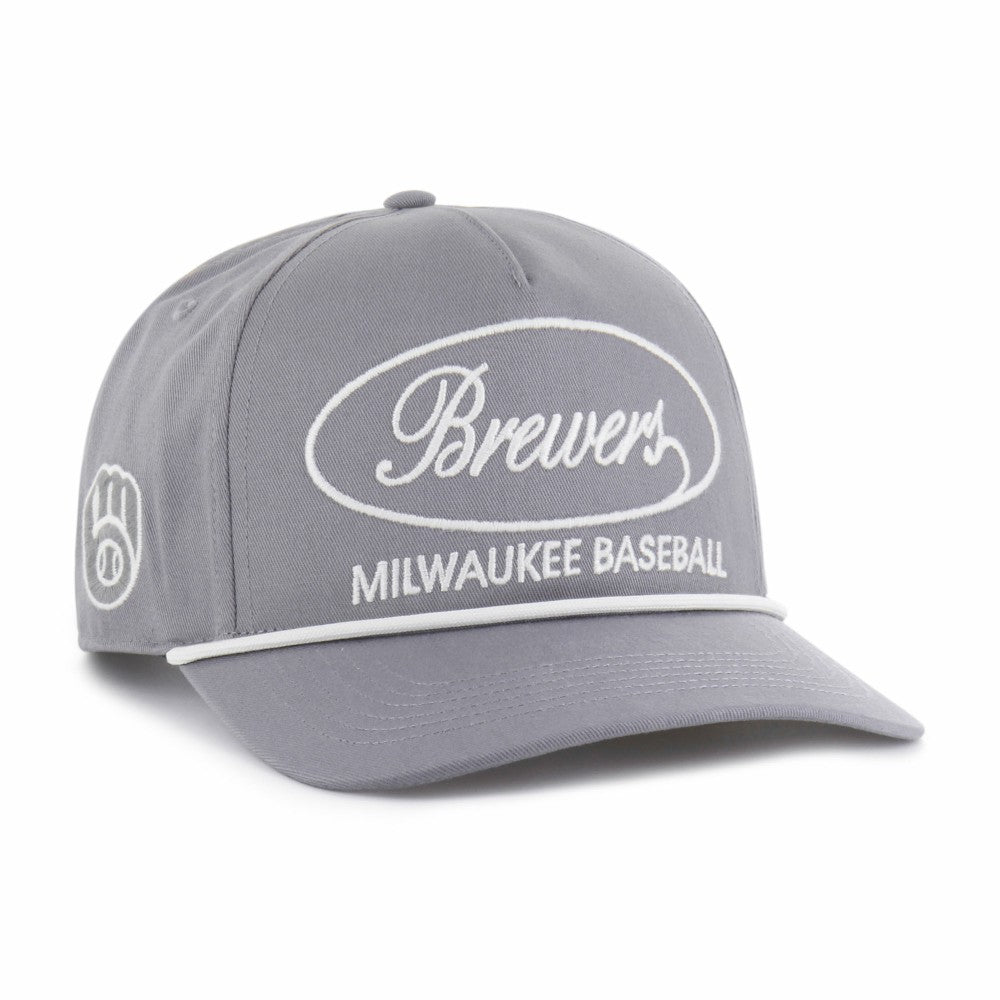 Milwaukee Brewers Foundational Hitch Adjustable Hat Gray | 47 brand