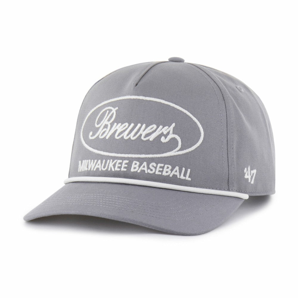 Milwaukee Brewers Foundational Hitch Adjustable Hat Gray | 47 brand